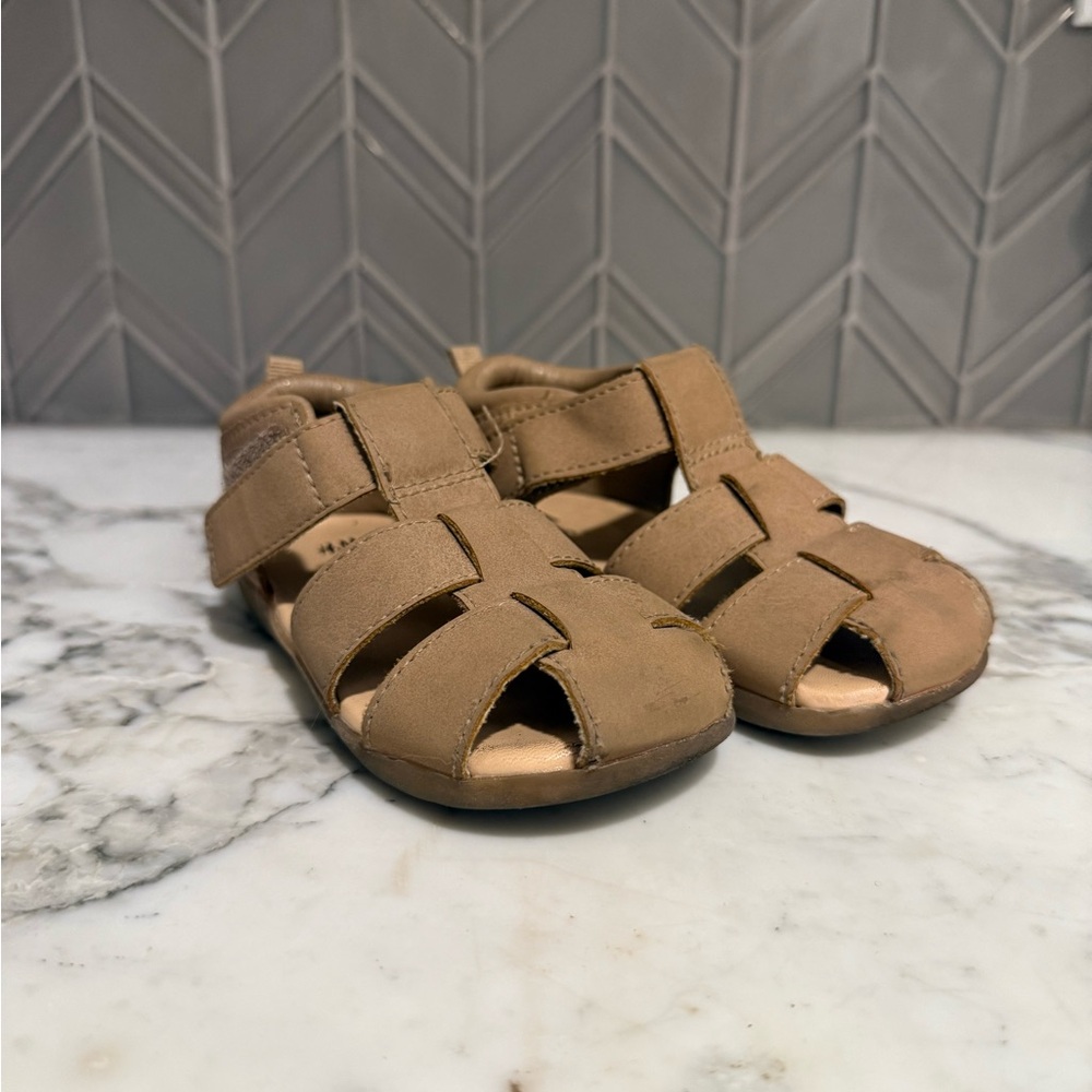 $12 ADD ON H&M boys sandals Fisherman Toddler 7c Zara native salt water‎ crocs